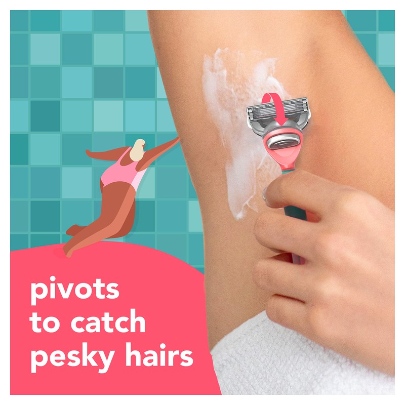 Joy Color-Changing Razor for Women, Shave Kit with 1 Handle