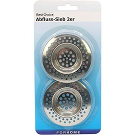 Set of 2 Sink Strainers Chrome-Plated 70/40