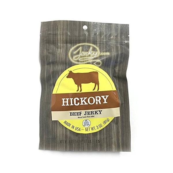Jerky.com's Hickory Beef Jerky - All-Natural, No Added Preservatives, No Added Nitrites or Nitrates - 2.5 oz.