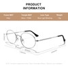RB. Pilot Oval Reading Glasses for Women Men Blue Light