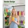 Zukro 16 oz Glass Juice Bottles with Lids- 4 Pack