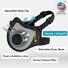 FIGHTECH Dust Mask Woodworking - Precision Fit L-Shaped Strap for
