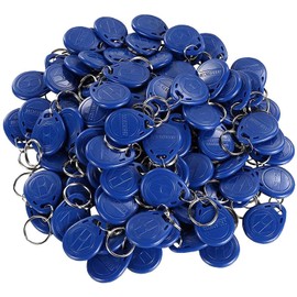 OBO HANDS 125khz Tags EM4100 Rfid Card Token Key Tag Access Control Smart Card ID Keyfobs Package of 100pcs (BLUE)