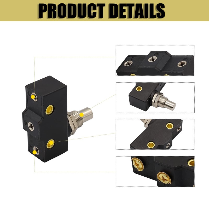 Drive-up Brake Light Micro Switch 3 Terminal Plunger Fits Club