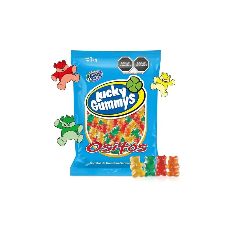 Lucky Gummys Ositos Gomitas De Frutas 1kg