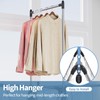 APEXCHASER Clothes Drying Rack with High Hanger, Foldable 3-Level Drying
