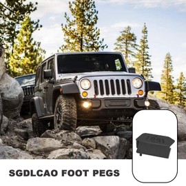 Upgraded 120° Wrangler Foot Pegs Compatible with Wrangler JK JL Gladiator JT 2007 to 2024,Exterior Door Hinge Foot Rest Pedals - 1941 Pattern