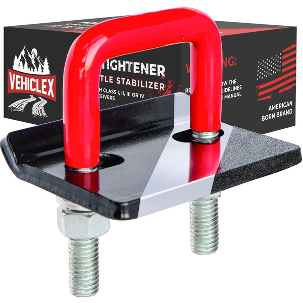 Vehiclex Anti-Rattle Hitch Tightener Clamp for 1.25" to 2" Receivers