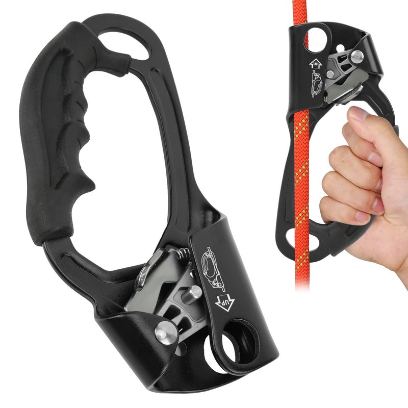 Climbing Hand Ascender Aviation Light Alloy Mountaineering Rock Rappelling Gear