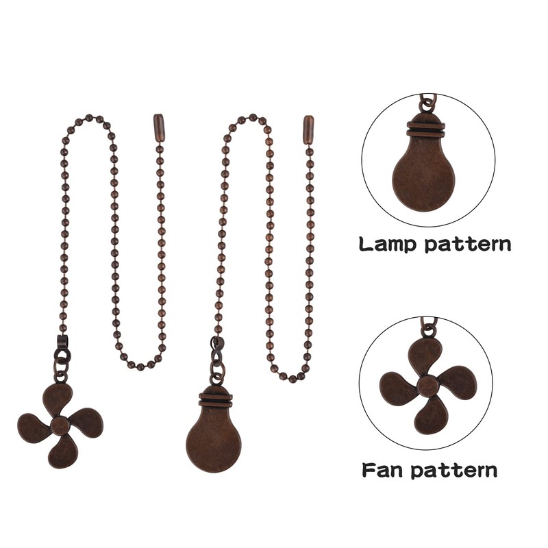 4PCS Ceiling Fan Pull Chain,14" Ceiling Fan Chain Extra Long