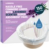 Lunderg Commode Liners with Absorbent Pads - Lavender Scent Medical