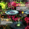GAIZERL Solar Fountain, Upgrade Lucky Flower 3.5W Solar Bird Bath