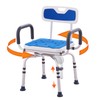 VEVOR Swivel Shower Chair 360 Degree, Adjustable Shower Seat with