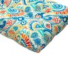 Magpie Fabrics Indoor Outdoor Bench Cushion 45"x18", Non-Slip Tufted Water