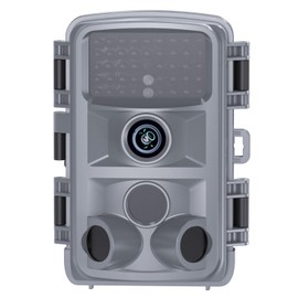 KJK Wildlife Camera 2.7K 64MP with 64GB Memory Card, Wildlife Camera with Night Vision, 0.05s Trigger Motion Activated, IP67 Waterproof 130° Wide Angle 45 Pieces Infrared LEDs without Glow Wildlife