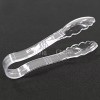 Clivia 12 Pack Plastic 6'' Serving Tongs Clear Scalloped Clamshell
