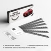 UOUSIYDSK Front Bumper Scrape Guard 6 Pack Car Universal Black