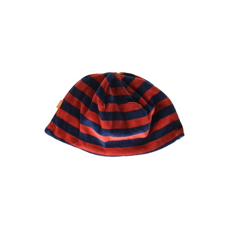 Magnífico sombrero de terciopelo para bebés y niñas, Rojo/azul marino,