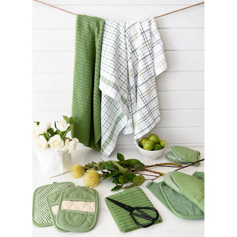 Ritz Kitchen Dish Towel, Cactus Green, 2 Count