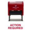 Vivid Stamp Action Required Office Self Inking Rubber Stamp -