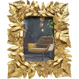 Kare Design Picture Frame Leaves Gold Frame for Pictures Handmade Unique Rectangular Pictures Photo Frame 24 x 20 x 3 cm (H x W x D)