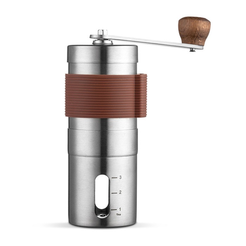 Manual Hand Coffee Grinder with Ceramic Burr Mill Adjustable Grind