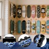 KCMOSGI Skateboard Wall Mount,360° Rotating Skateboard Wall Hanger,Universal Skateboard Decks