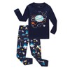 Family Feeling Space Little Boys Long Sleeve Pajama Sets for