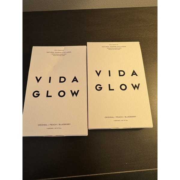 Vida Glow Daily Essential Natural Marine Collagen 6 Servings X2