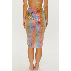 Isabella Rose Women's Standard Tropea Shirred Skirt Dress, Casual, Beach Cover Ups, Multicolor