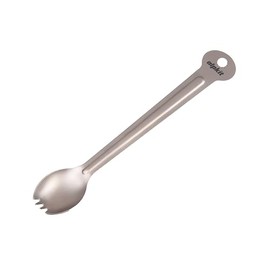 Alpkit Lhfoon Long Handled Titanium Forked Spoon