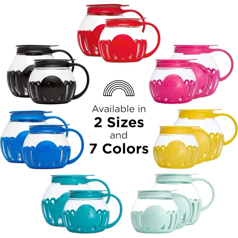 Gourmet Popcorn Maker with 3-Quart Capacity - Dishwasher Safe &