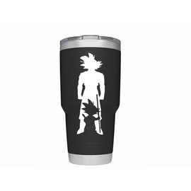 Kojozone Little Big Goku Inspired Decorative Die Cut Vinyl Decal Sticker for Car Truck Tablet Laptop Skateboard Helmet (White, 6" Inches)