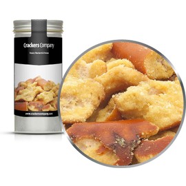 4 x 50g Pretzel Brezel-Snack mit Honig und Senf und Zwiebel vegetarisch