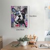 Funny French Bulldog Canvas Wall Art Banksy Graffiti Dog Pictures