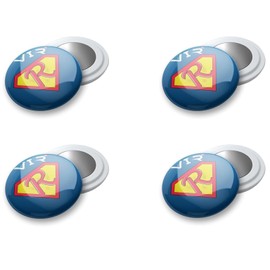 VERY IMPORTANT RUNNER - Set of 4 Race Number Magnets for Marathon, Running, Triathlon - Magnetic Race Number Holders and Running Number Holders - Magnets for Race Number Runners (Super Runner)