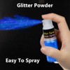 Go Ho Blue Hair and Body Glitter Spray,Holographic Glitter Highlighter