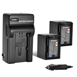 DSTE 2PCS BP-727 Fully Decoded Battery + DC131 Travel and Car Charger Adapter Compatible with Canon Vixia HFR30 HFR32 HFR60 HFR62 HFR72 HFR506 HFR600 HFM500 HFM506 SLR as BP-727F BP-718