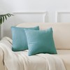 ROZTYLJ Set of 2 Square Striped Corduroy Cushion Covers, Soft