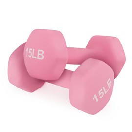 MADOG Dumbbell Set, Anti-Slip Neoprene Coated Hexagon Hand Weights for Home Gym Equipment Workouts Strength Training
