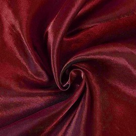 Balsa Circle 10 pcs Burgundy Universal Satin Chair Covers Slipcovers for Wedding Party Ceremony Reception Decorations