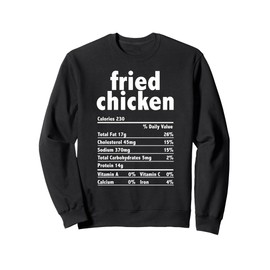 Delicious Fried Chicken Nutrition Guide | Healthy Eating Pla Sweatshirt