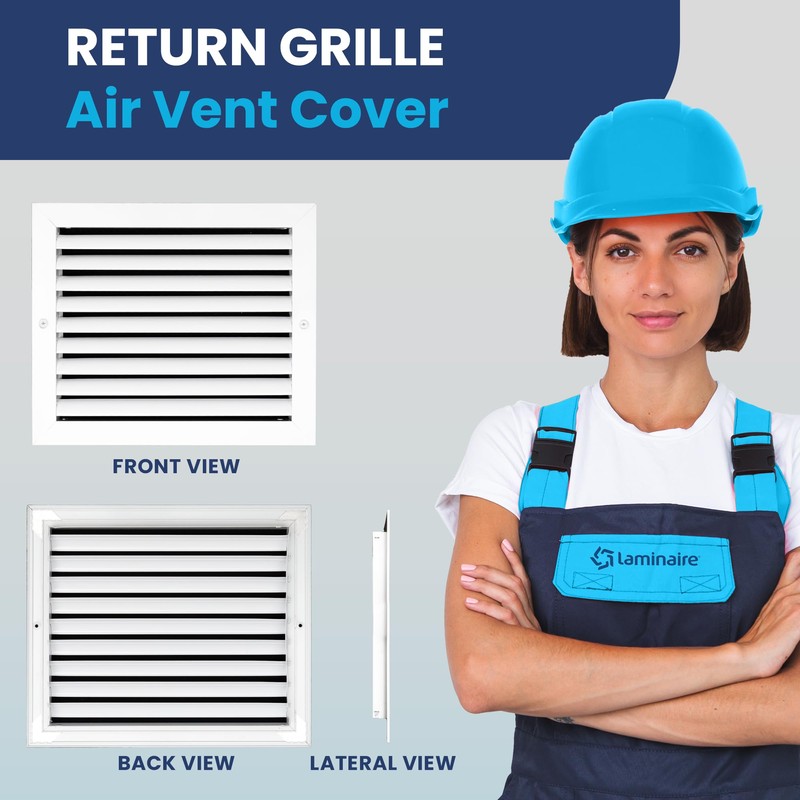 12x10 Inch (Duct Opening) Air Return Vent Cover Decorative –