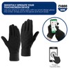 CUQOO Diamond Black Thermal Gloves – Soft, Windproof, Durable Winter