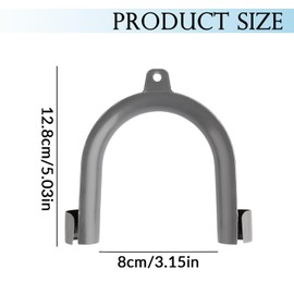 GroveEss Plastic U-Shape Drain Outlet Hose Hook,U-Bend Drain Hose Guide Pipe Support Plumbing Accessories for 20-26mm Plumbing Pipe of Washing Machines Dishwashers