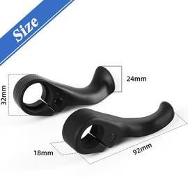 Eyech 2Pcs Mountain Bike Thumb Grips, Bicycle Handle Rest Grips Shock Absorbing Handlebar Grips for Road Bike MTB