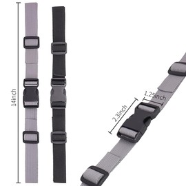 DBOO Adjustable Chest Strap for Backpacks - 2 Pcs 1 Inch Rucksack Chest Strap Belt with Quick Release Buckle - Shift Pressure, Reduce Fatigue