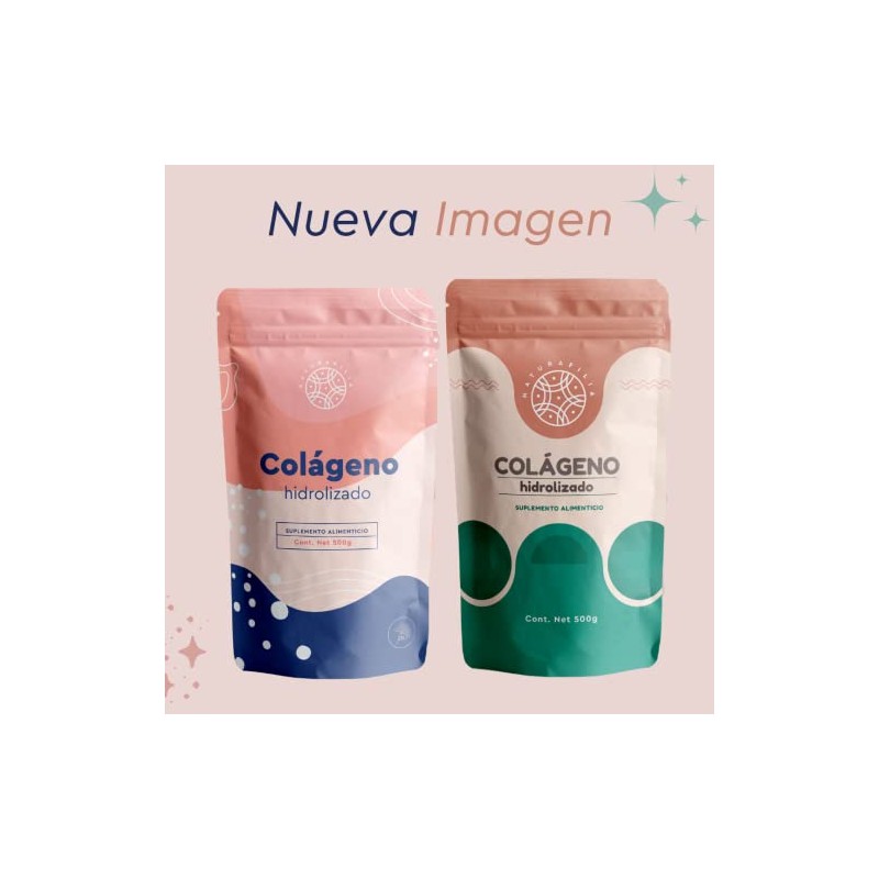 Colágeno Hidrolizado Polvo 500 100 Natural Puro Colorantes Azúcares Añadidos