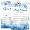 Tbaogusu Sea Turtles Ocean Themed Baby Shower Invites, Baby Shower