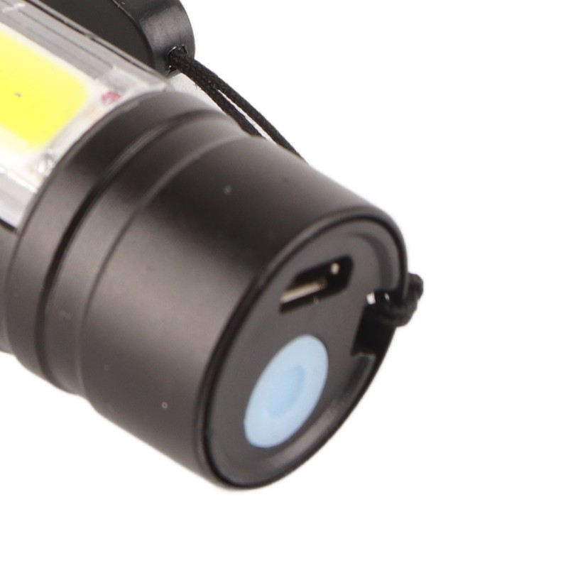 4Pcs Retractable Flashlight COB LED Zoom Flashlight Rechargeable Strong Light